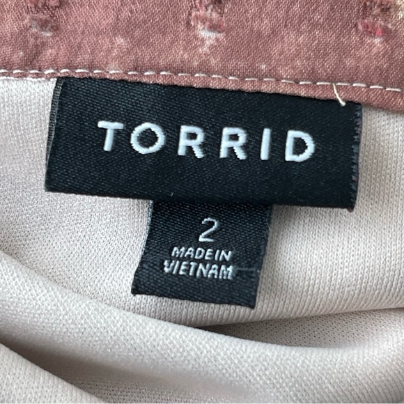 Torrid Mini Clip Dot Front Keyhole Dress Women’s Plus Size 2 - Picture 10 of 11